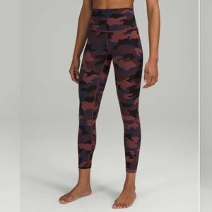 Lululemon Wunder Under High-Rise Tight 25" Heritage Camo Smoky Red Night Sea 2